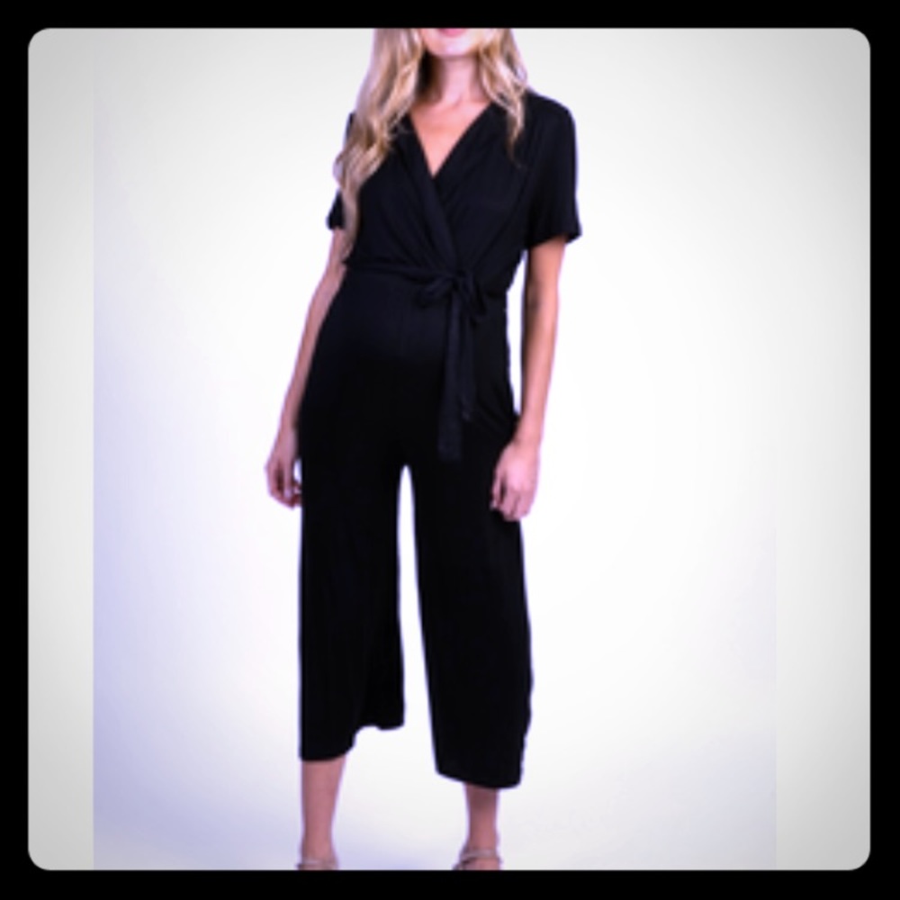 Black jumpsuit maternity friendly